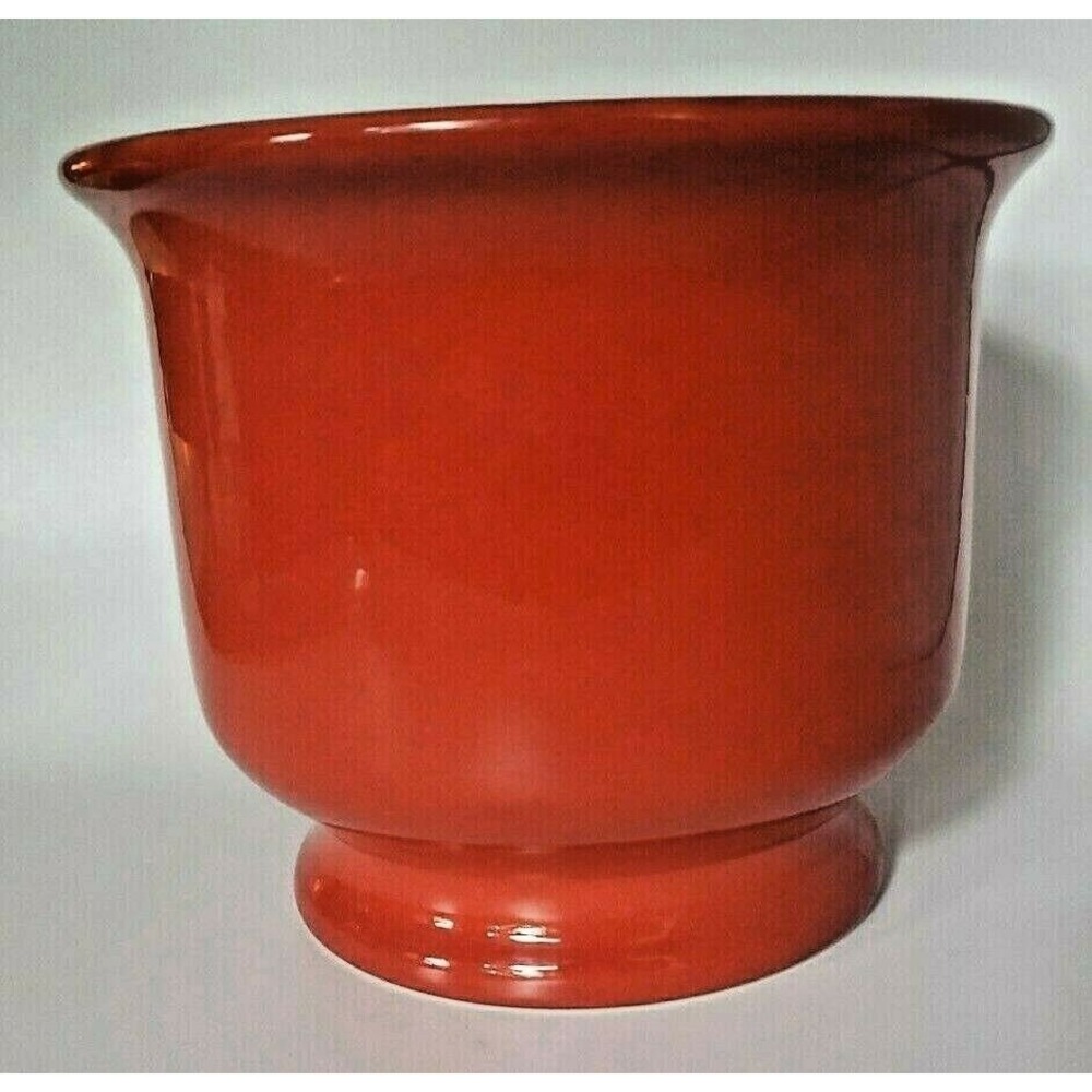 Waechtersbach Red Flower Pot Planter Ice Bucket Wine Chiller Vintage (U24)